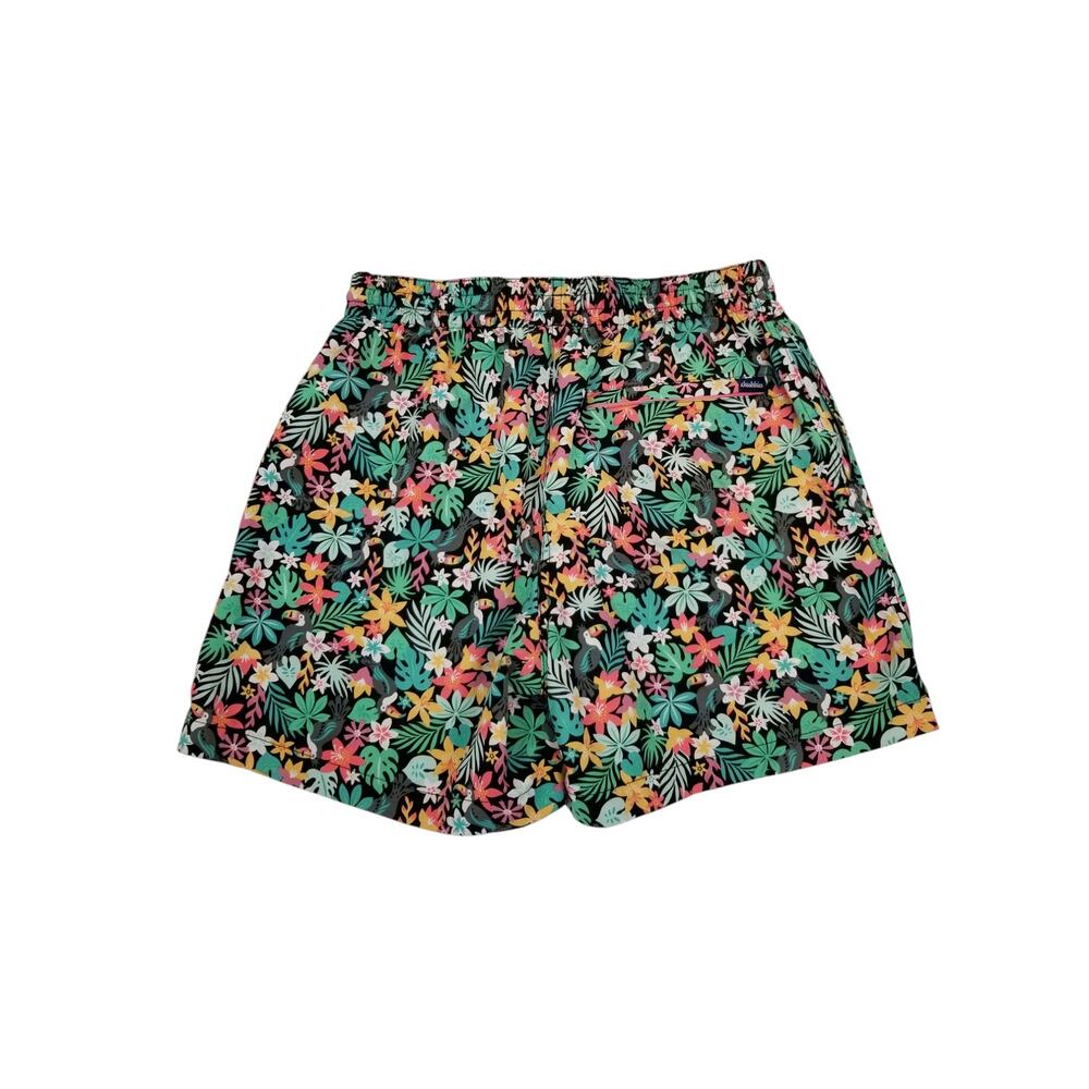 Chubbies The Bloomerangs Classic Swim Trunk Black Floral Toucan Men's Size Small - Picture 4 of 10